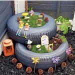 Garden Decoration with Car Tire 93
