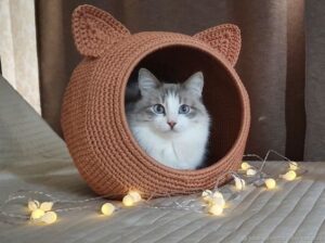 Örgü Kedi Evi Modelleri ve Yapılışı - Resim 28