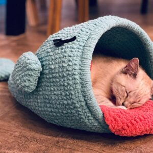 Örgü Kedi Evi Modelleri ve Yapılışı - Resim 41