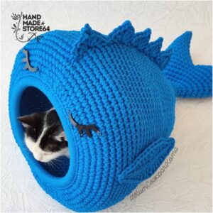 Örgü Kedi Evi Modelleri ve Yapılışı - Resim 52
