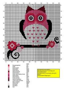 Baykuşlu Kanaviçe Modelleri - Resim 50