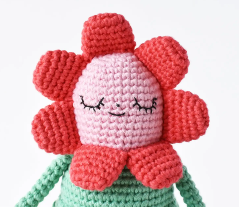 Amigurumi Çiçek Yapılışı 4