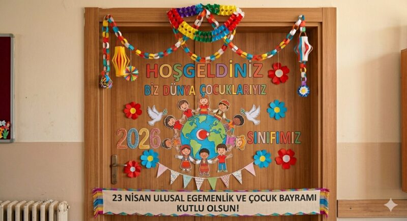 Krapon Kağıdından 23 Nisan Süsleri 27