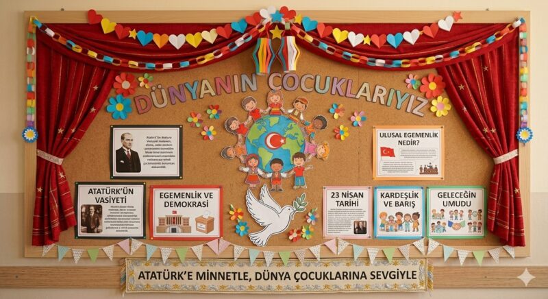 Krapon Kağıdından 23 Nisan Süsleri 29