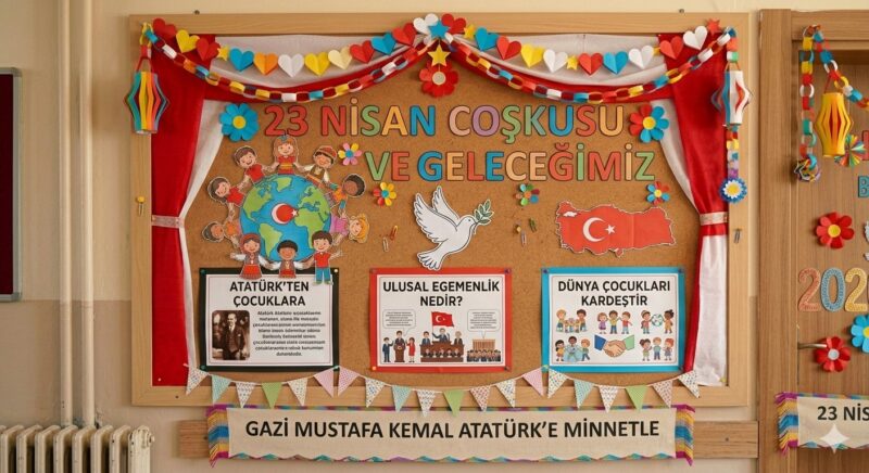 Krapon Kağıdından 23 Nisan Süsleri 32