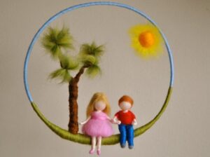 Yün Keçe Bebek Modelleri - Yün Keçeden Süsler 5
