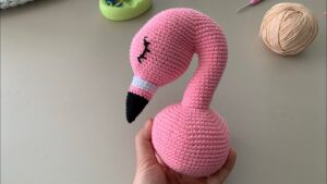 Amigurumi Flamingo Yapımı 4