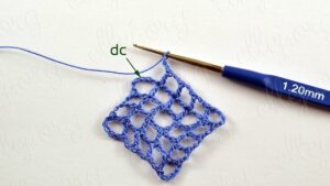 Kolay Kare Dantel Motif Yapımı - Resim 15