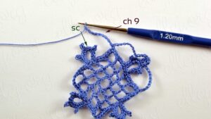 Kolay Kare Dantel Motif Yapımı - Resim 30
