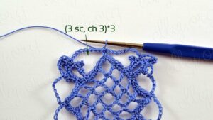 Kolay Kare Dantel Motif Yapımı - Resim 33