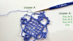 Kolay Kare Dantel Motif Yapımı - Resim 39