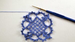 Kolay Kare Dantel Motif Yapımı - Resim 43