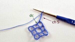Kolay Kare Dantel Motif Yapımı - Resim 9