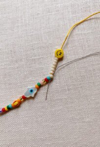 Güneş Gözlüğü Zinciri ve Maske Zinciri Yapılışı - Resim 15