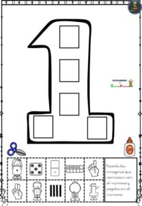 1 Rakamı Etkinlikleri Okul Öncesi - Resim 13