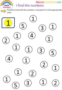 1 Rakamı Etkinlikleri Okul Öncesi - Resim 14