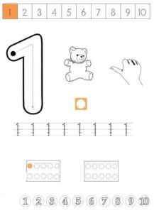 1 Rakamı Etkinlikleri Okul Öncesi - Resim 4