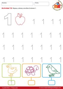 1 Rakamı Etkinlikleri Okul Öncesi - Resim 9