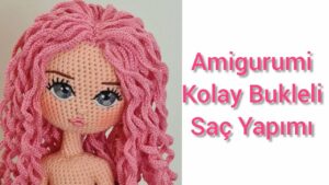 Amigurumi Bukleli Saç Yapımı