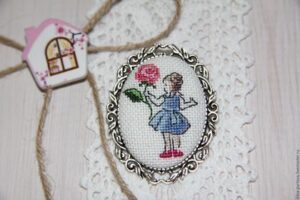 Kanaviçe Kolye Yapımı - Resim 68
