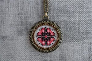 Kanaviçe Kolye Yapımı - Resim 78
