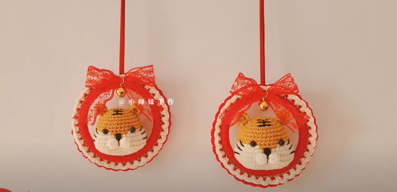 Amigurumi Kaplan Kapı Süsü Yapılışı 1