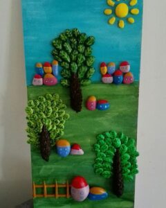 Taş Boyama Çerçeve Modelleri - Resim 40