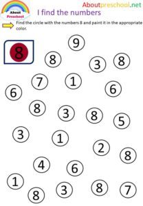 8 Rakamı Okul Öncesi - Resim 38