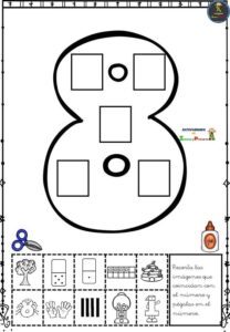 8 Rakamı Okul Öncesi - Resim 39
