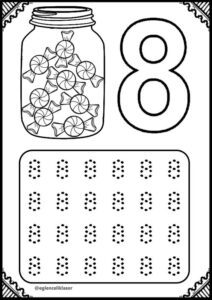 8 Rakamı Okul Öncesi - Resim 9