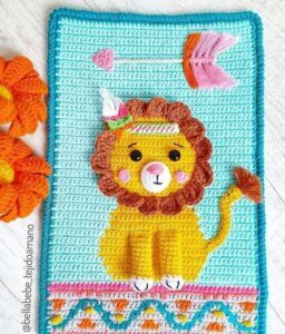 Amigurumi Duvar Süsü Modelleri ve Şemaları - Resim 18