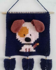 Amigurumi Duvar Süsü Modelleri ve Şemaları - Resim 20