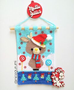 Amigurumi Duvar Süsü Modelleri ve Şemaları - Resim 21