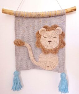 Amigurumi Duvar Süsü Modelleri ve Şemaları - Resim 31