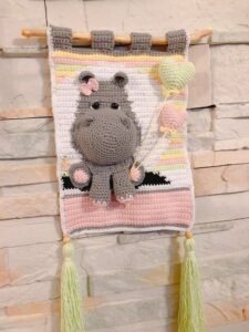 Amigurumi Duvar Süsü Modelleri ve Şemaları - Resim 44
