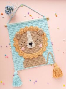 Amigurumi Duvar Süsü Modelleri ve Şemaları - Resim 45