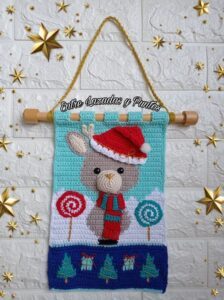 Amigurumi Duvar Süsü Modelleri ve Şemaları 47