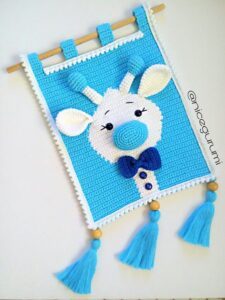 Amigurumi Duvar Süsü Modelleri ve Şemaları 57