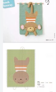 Amigurumi Duvar Süsü Modelleri ve Şemaları 57