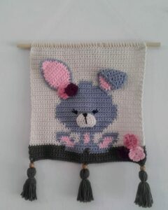 Amigurumi Duvar Süsü Modelleri ve Şemaları 67