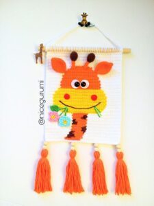 Amigurumi Duvar Süsü Modelleri ve Şemaları 79