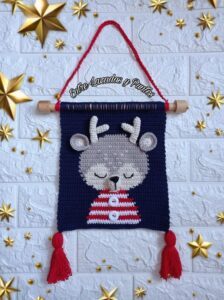 Amigurumi Duvar Süsü Modelleri ve Şemaları 87