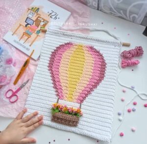 Amigurumi Duvar Süsü Modelleri ve Şemaları 89