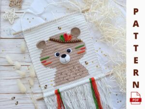 Amigurumi Duvar Süsü Modelleri ve Şemaları 90