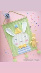 Amigurumi Duvar Süsü Modelleri ve Şemaları 91