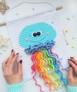 Amigurumi Duvar Süsü Modelleri ve Şemaları 92