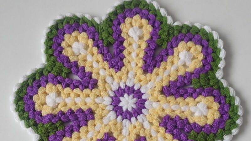 Çiçekli Yuvarlak Lif Modeli Yapılışı 4