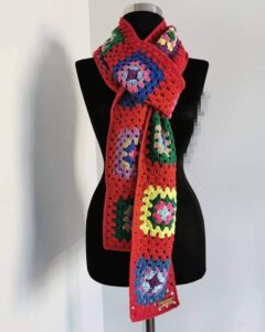 Motifli Örgü Atkı Modelleri 88