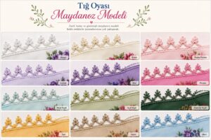Tığ Oyası Maydanoz Modeli Yapılışı 4
