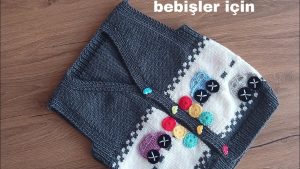 Aplikeli Erkek Bebek Yeleği Yapılışı